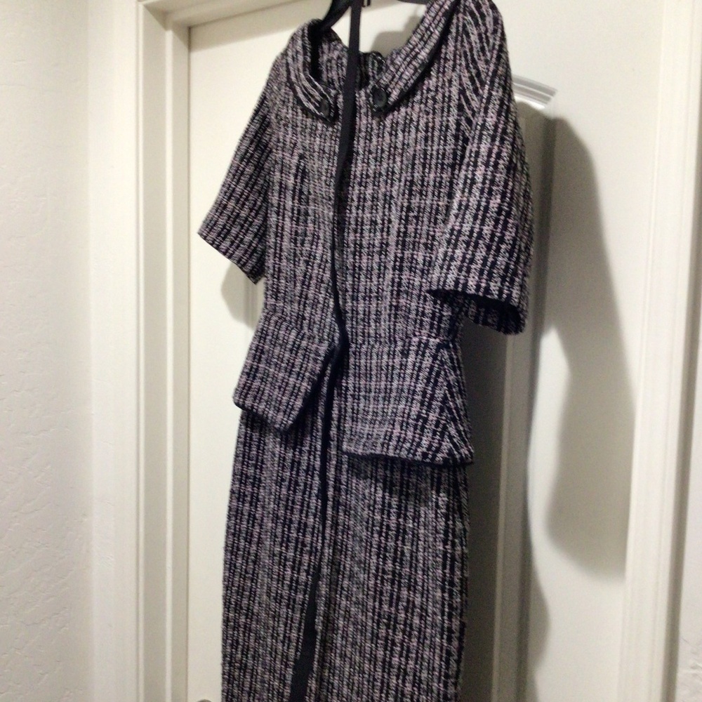 Collectif Clothing Ethel Tweed Péplum dress